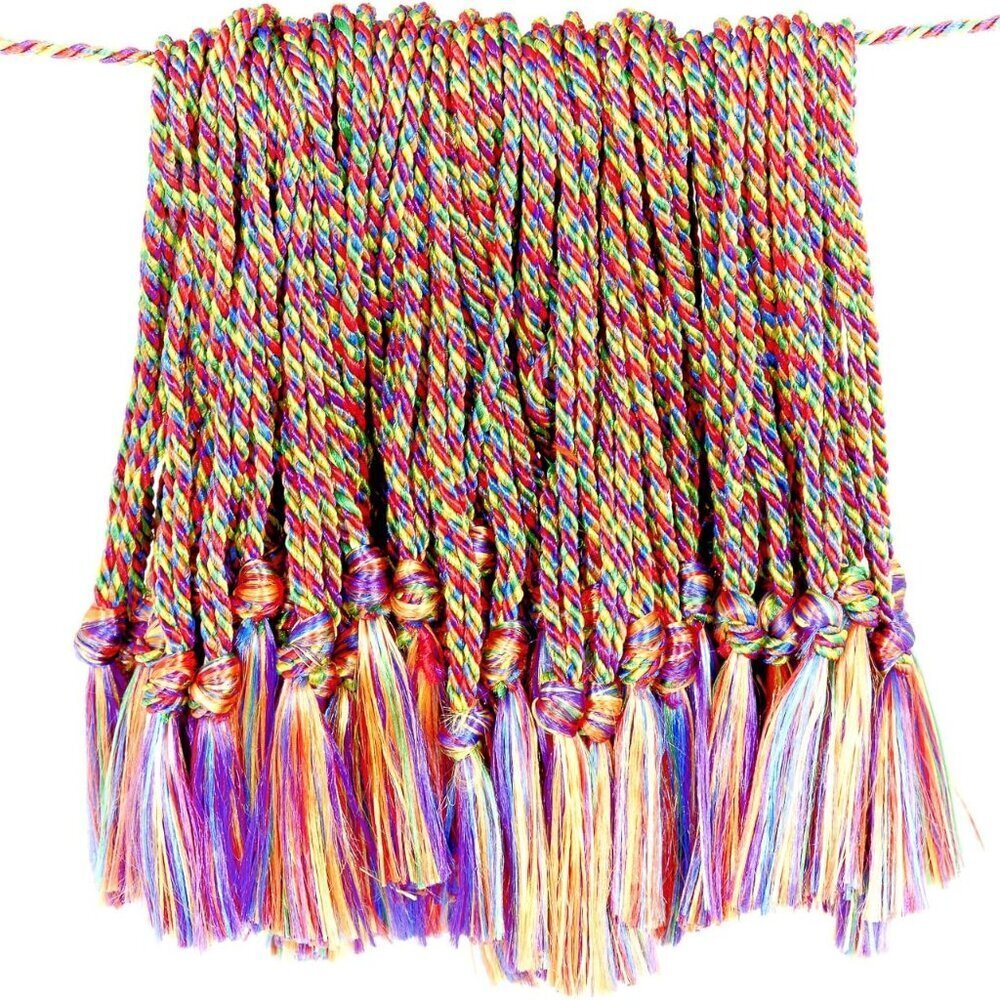 100 Floss Bookmark Tassels - Rainbow